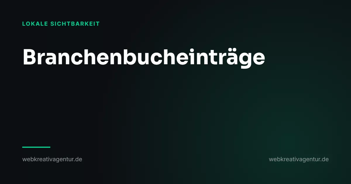Branchenbucheinträge: welche noch etwas bringen, Beitrag aus der Kategorie Lokale Sichtbarkeit