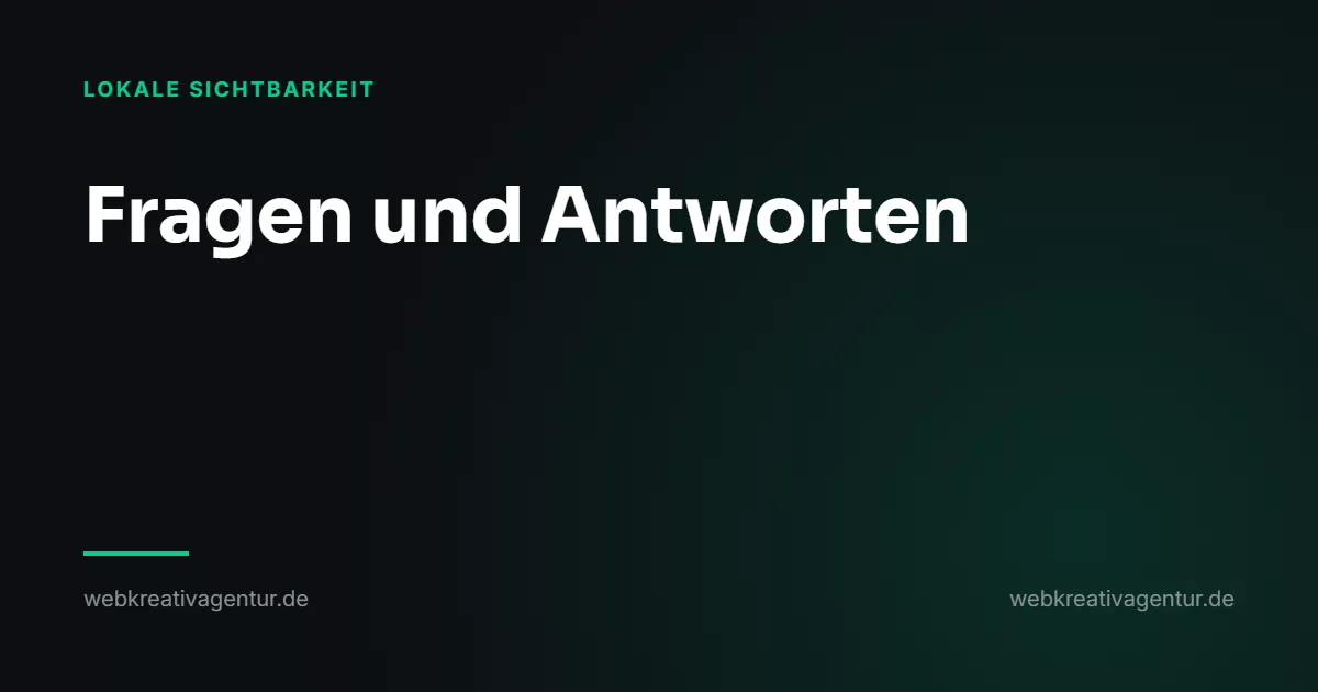 Fragen und Antworten im Profil selbst befüllen, Beitrag aus der Kategorie Lokale Sichtbarkeit